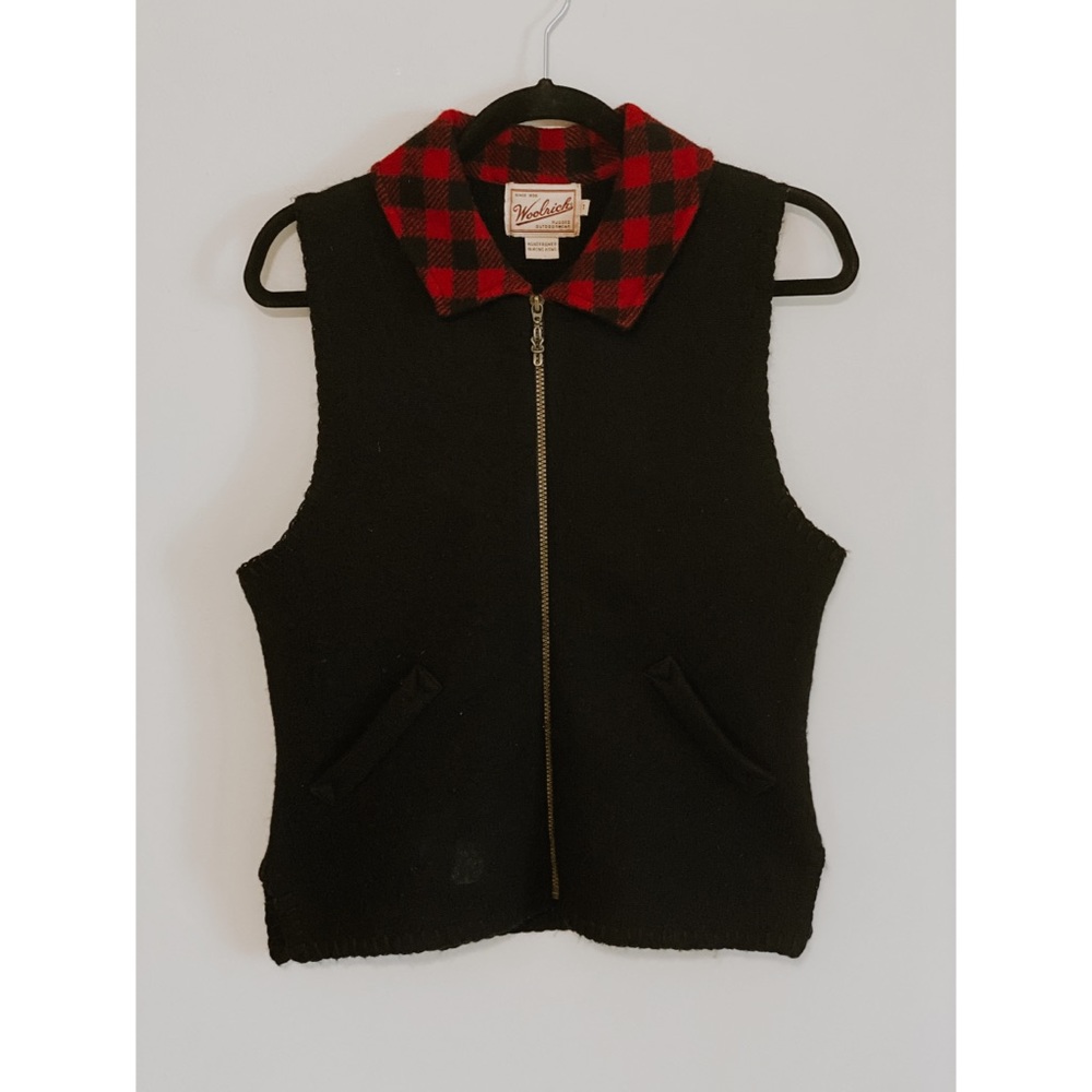 Vintage WOOLRICH 100% Wool Zip Up Vest